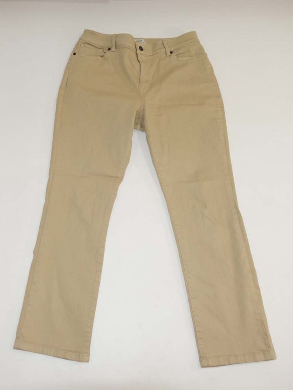 L.L. Bean Women's True Shape High Rise Straight Leg Jeans Size 14 Regular Denim